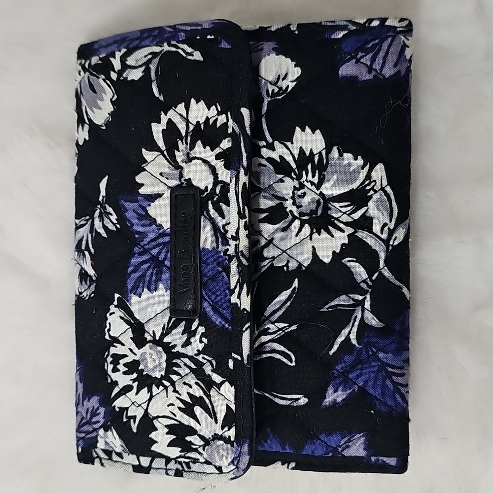 Vera Bradley Women's Cotton Frosted Floral RFID Euro Wallet